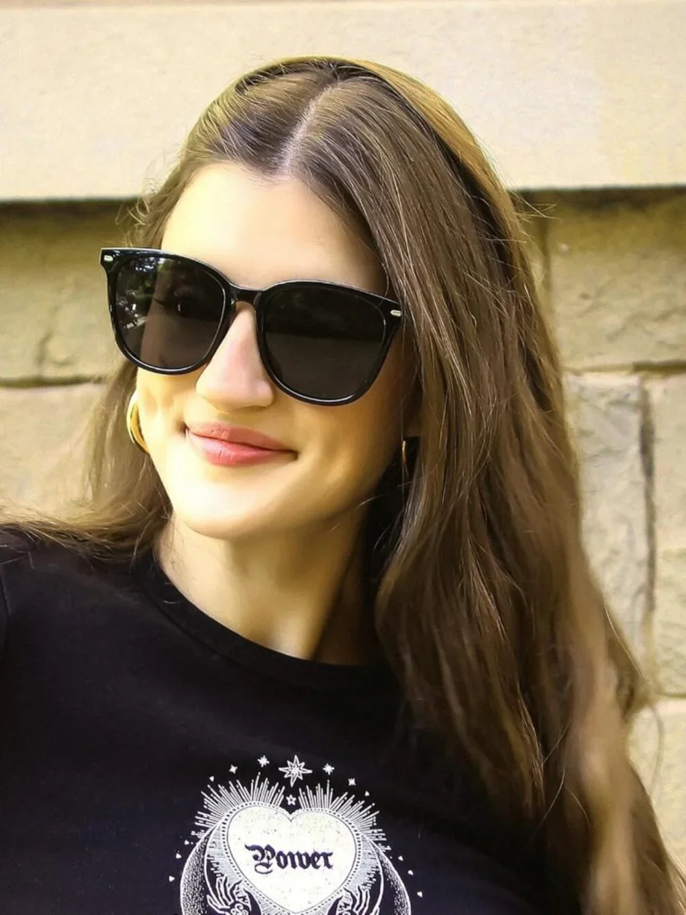 Trendy Polarized Sunglasses for Women - UV400 Protection, Big Frame, Stylish